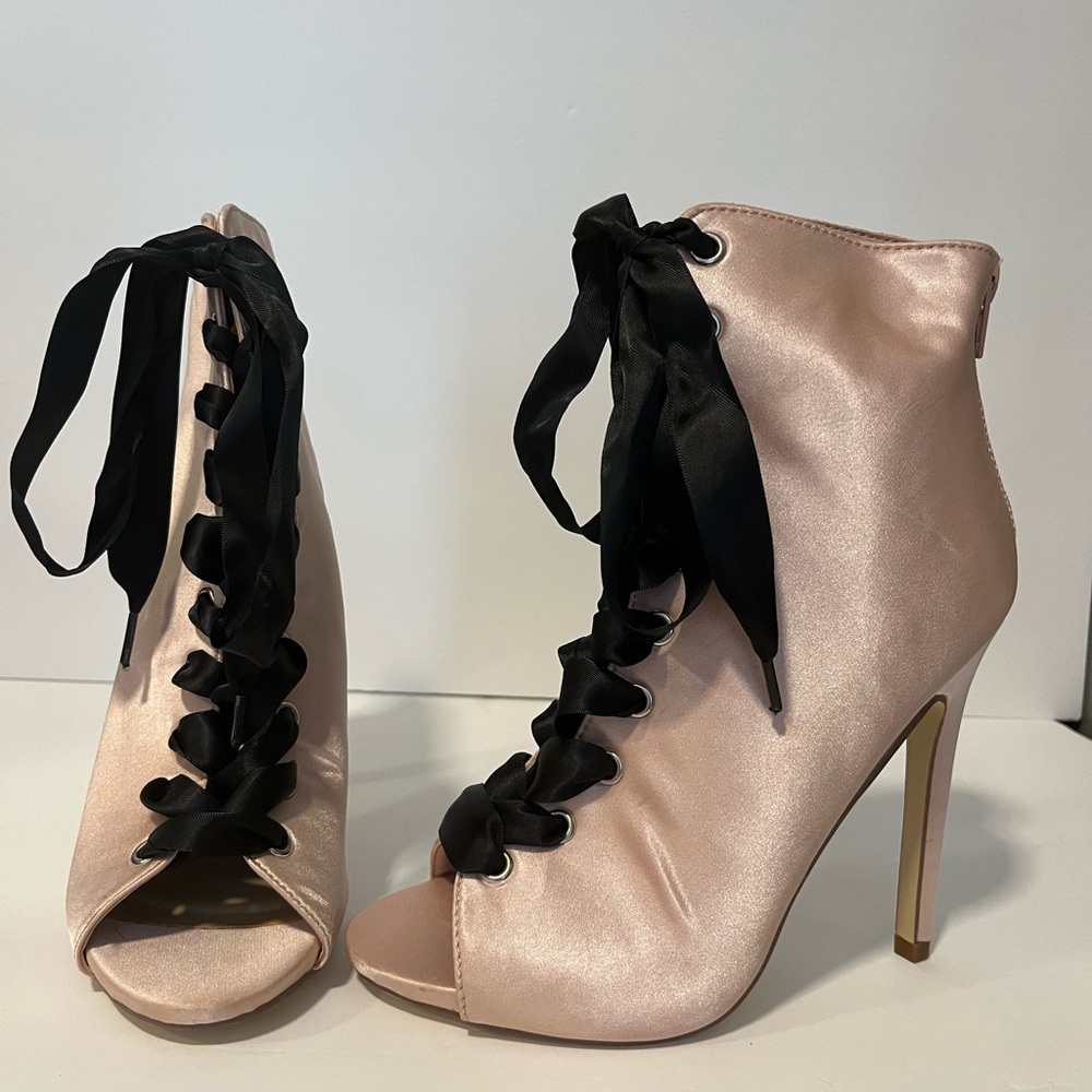 Baby pink heels